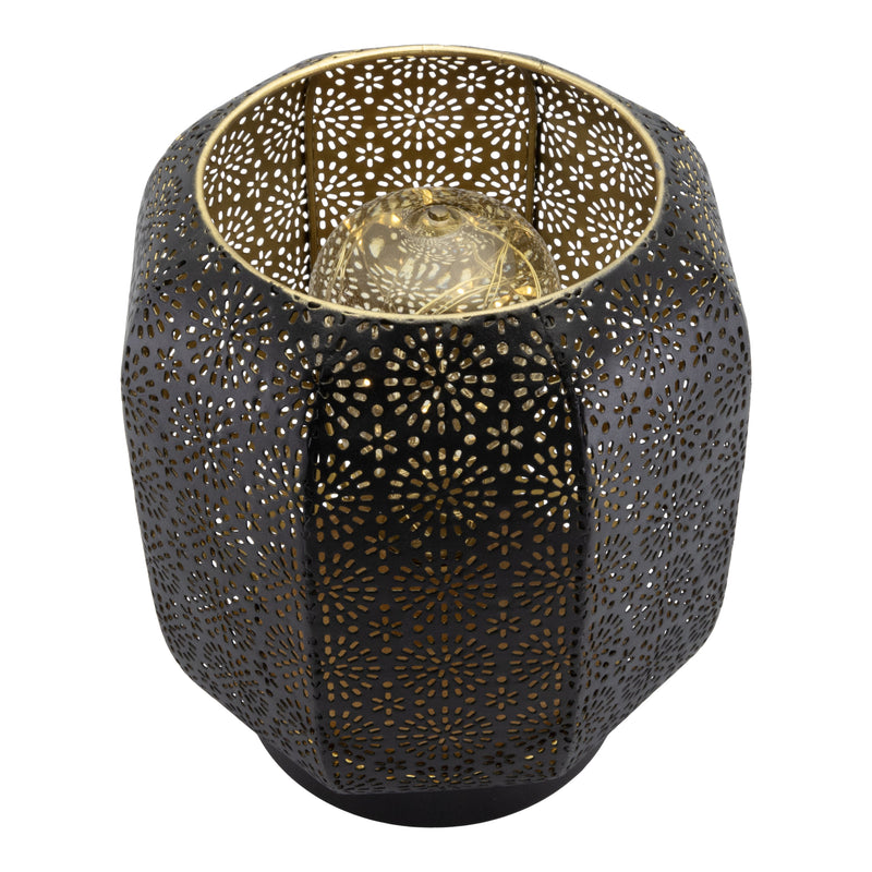 Load image into Gallery viewer, Securit Lighting Set - Marrakech Table Lamps Black &amp; Gold (Pack of 6) + 10-Port Multicharger
