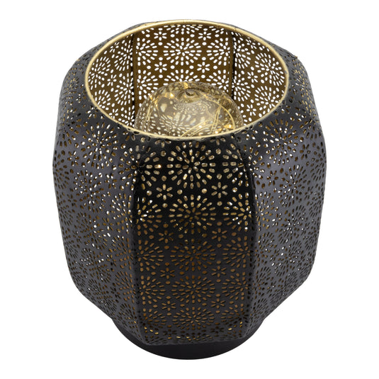 Securit Lighting Set - Marrakech Table Lamps Black & Gold (Pack of 6) + 10-Port Multicharger