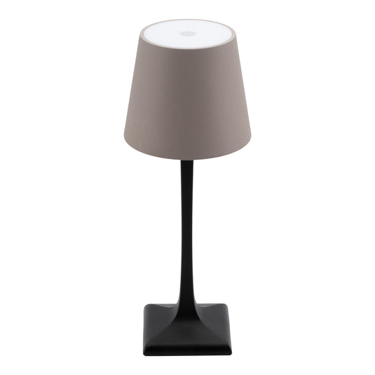 Securit Lighting Set - Milano Table Lamps Black & Taupe (Pack of 6) + 10-Port Multicharger