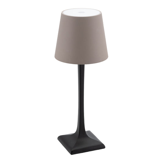 Securit Lighting Set - Milano Table Lamps Black & Taupe (Pack of 6) + 10-Port Multicharger