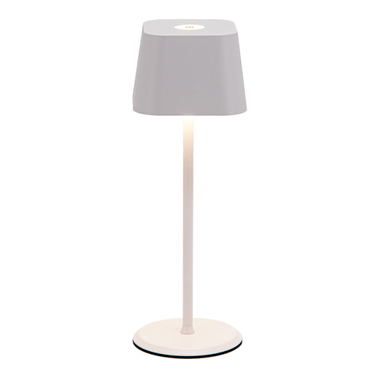 Securit Lighting - Wireless Table Lamp Malta in White - Pack of 8