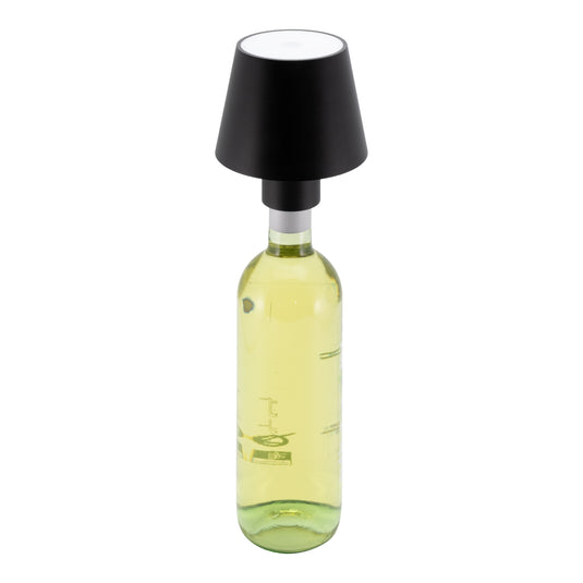 Securit Lighting - Wireless Table Bottle Lamp Paris in Black - Pack of 8