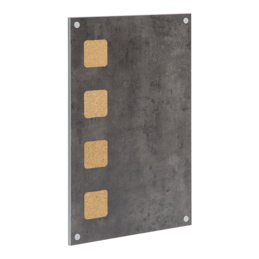 Family Kitchen Memo Board Set - Living Wall Cork & Chalk Board + Chalkboard Stickers + White Chalk Markers