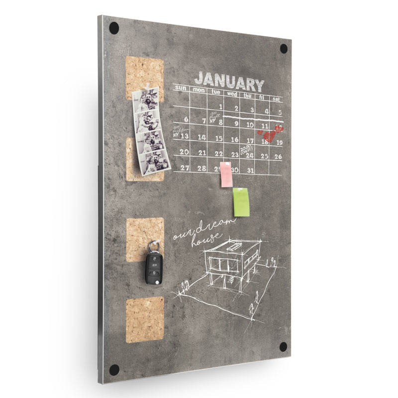 Load image into Gallery viewer, Securit Wall Board - Living Wall Cork/Chalk - Grey 58x38x1,5cm
