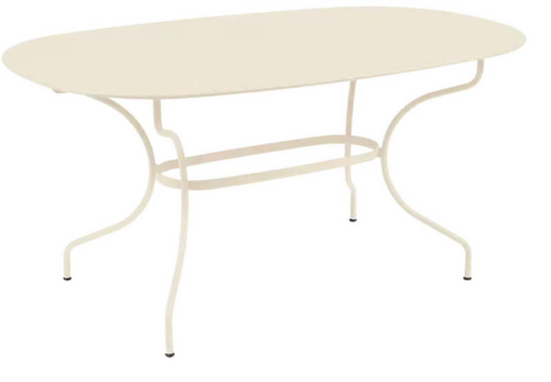 Load image into Gallery viewer, Fermob OPÉRA+ oval metal outdoor table, 160x90 cm, six-seater with a modern design, suitable for patio or garden use
