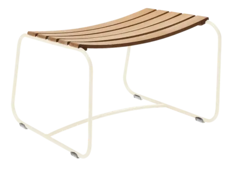 Load image into Gallery viewer, Fermob Surprising Teak footrest with sleek teak design, perfect for relaxing or outdoor seating.
