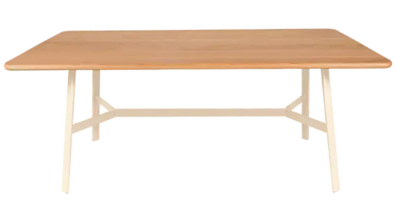 Load image into Gallery viewer, Fermob SO'O 180x90 cm oak dining table with six seats, latte beige finish, sturdy wood construction for stylish dining space
