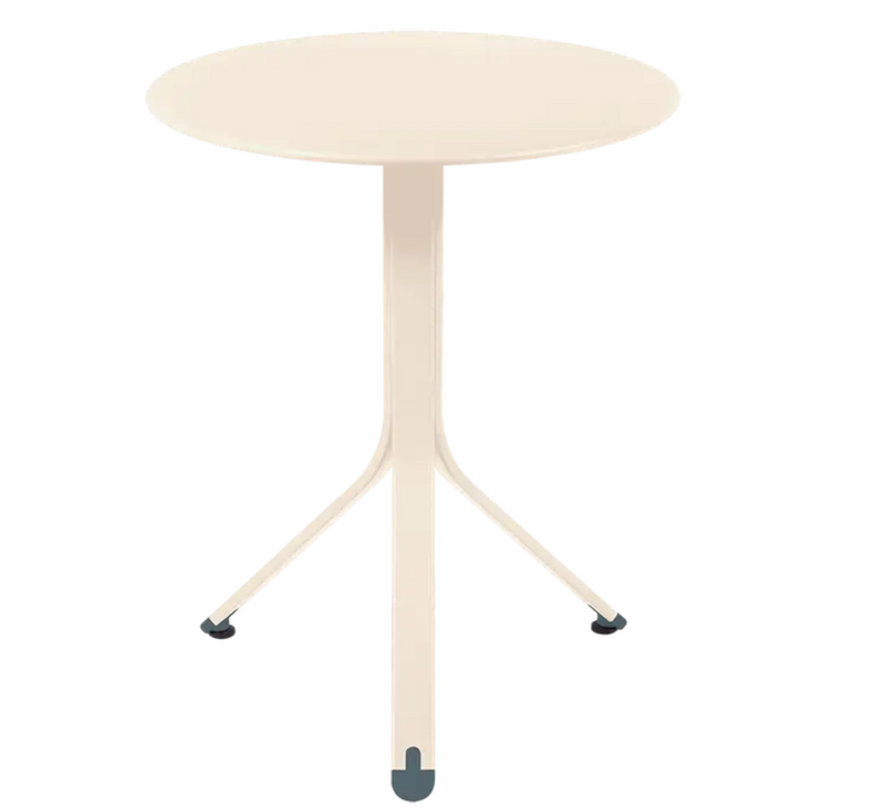 Load image into Gallery viewer, Fermob Rest'O Round Folding Outdoor Table with 60cm diameter in metal, suitable for bistro and outdoor use.
