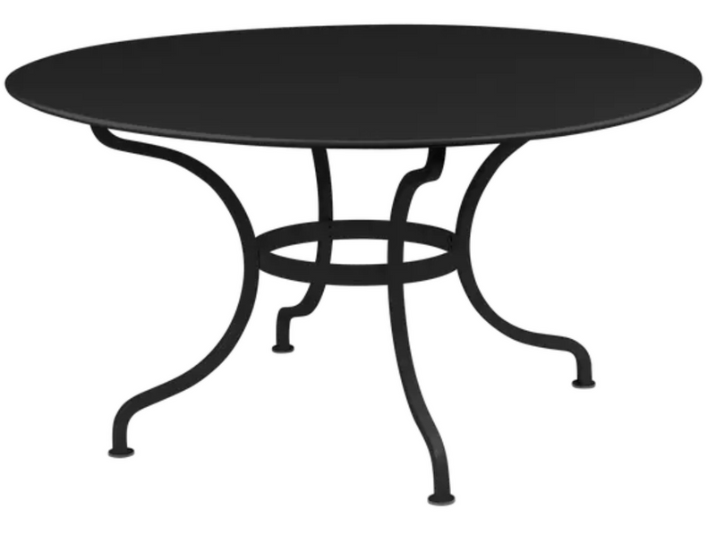 Load image into Gallery viewer, Fermob Romane round table with a Liquorice finish, 137cm diameter, seating up to 8 guests, outdoor furniture for dining and gatherings
