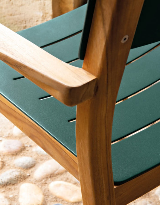 LODGE Aluminium & Teak Armchair