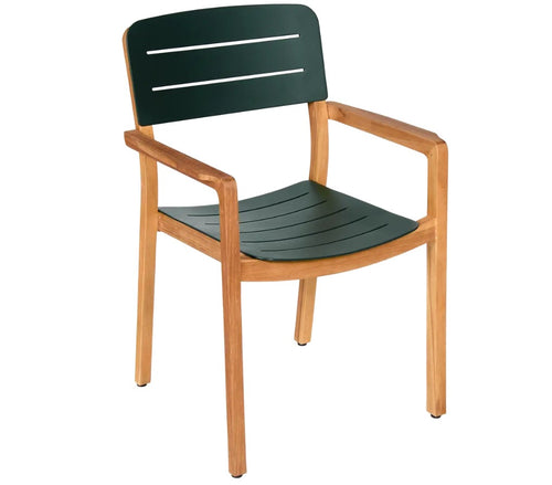 LODGE Aluminium & Teak Armchair