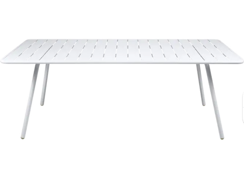 Load image into Gallery viewer, Luxembourg outdoor table by Fermob, 207x100 cm, featuring a sleek design and durable surface for outdoor patio or garden use.
