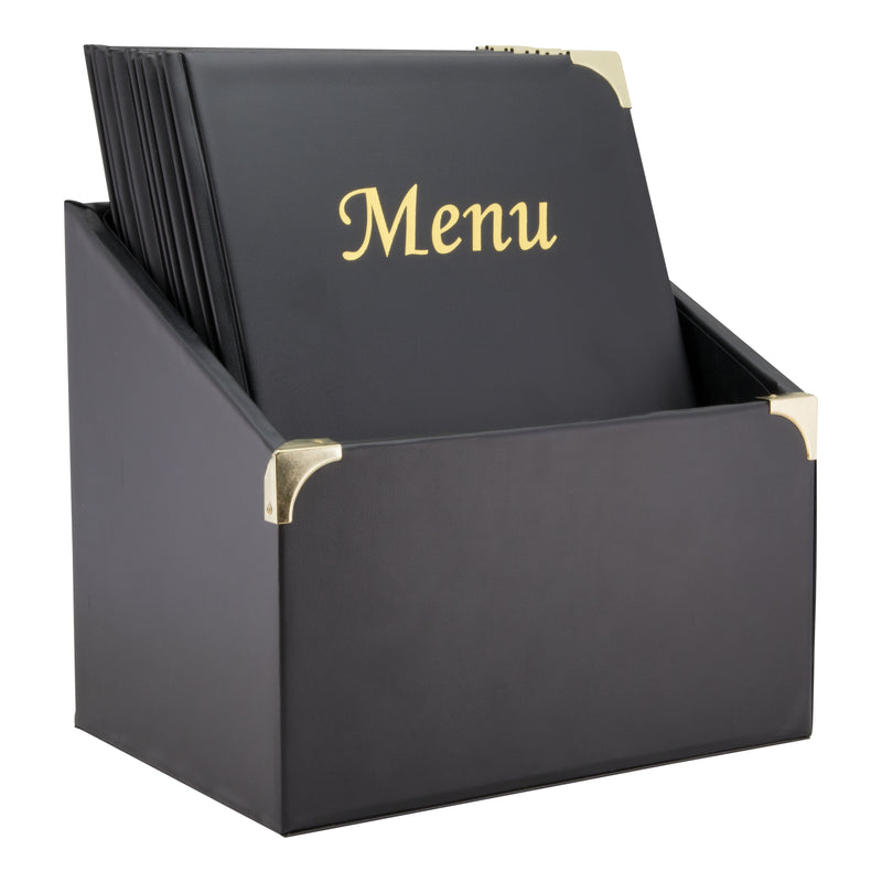 Load image into Gallery viewer, Securit Menu Holders - Boxes Basic - Black 30,5x27x20cm - Pack of 2
