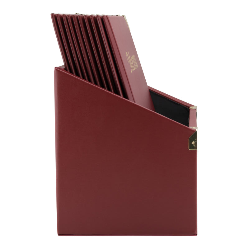 Load image into Gallery viewer, Securit Menu Holders - Boxes Basic - Wine Red 30,5x27x20cm - Pack of 2

