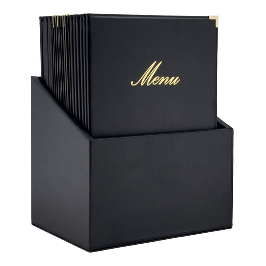 Securit Menu Holders - Boxes Classic - Black 35x28x19,8cm - Pack of 2