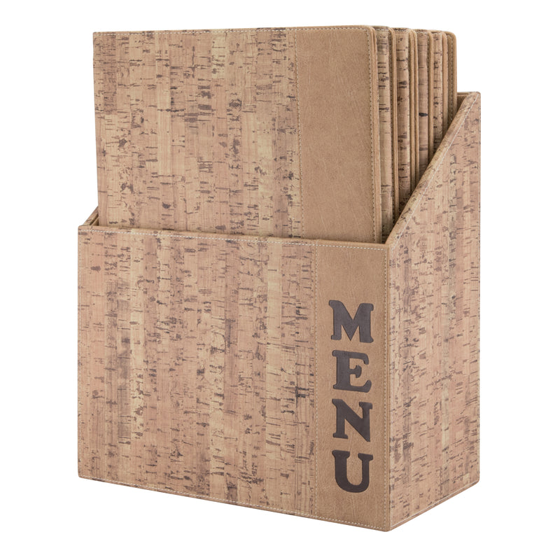 Load image into Gallery viewer, Securit Menu Holders - Boxes Design - Cork 35,2x27x14,6cm - Pack of 2
