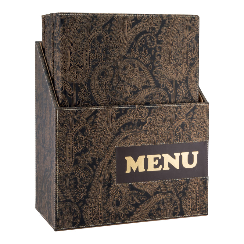 Load image into Gallery viewer, Securit Menu Holders - Boxes Design - Paisley 35,2x27x14,6cm - Pack of 2
