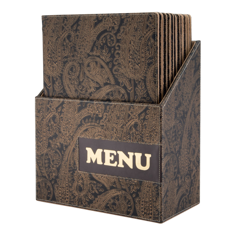 Load image into Gallery viewer, Securit Menu Holders - Boxes Design - Paisley 35,2x27x14,6cm - Pack of 2
