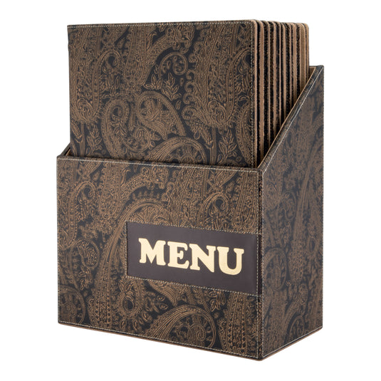Securit Menu Holders - Boxes Design - Paisley 35,2x27x14,6cm - Pack of 2