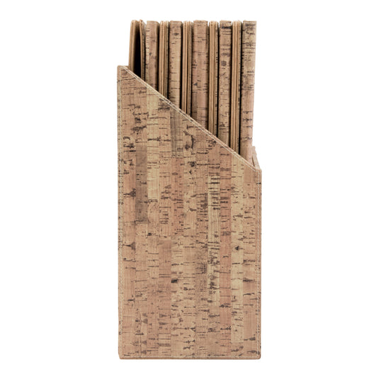 Securit Menu Holders - Boxes Design - Cork 35,2x27x14,6cm - Pack of 2
