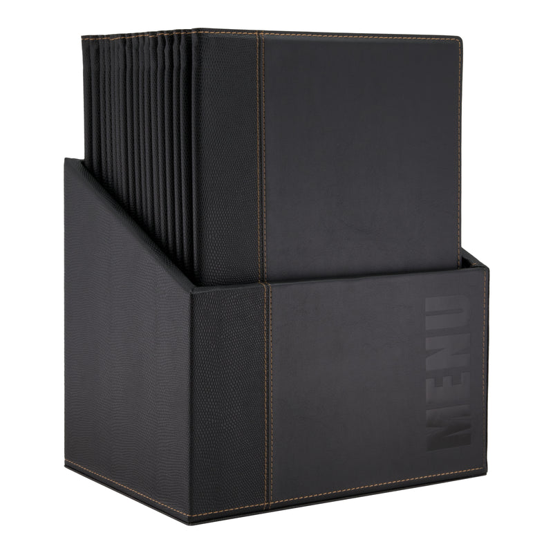 Load image into Gallery viewer, Securit Menu Holders - Boxes Trendy - Black 35,2x27,9x19,7cm - Pack of 2
