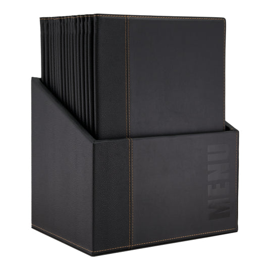 Securit Menu Holders - Boxes Trendy - Black 35,2x27,9x19,7cm - Pack of 2