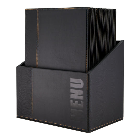 Securit Menu Holders - Boxes Trendy - Black 35,2x27,9x19,7cm - Pack of 2