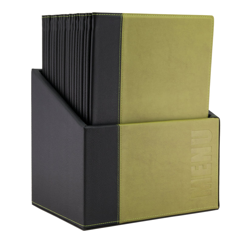 Load image into Gallery viewer, Securit Menu Holders - Boxes Trendy - Green 35,2x27,9x19,7cm - Pack of 2

