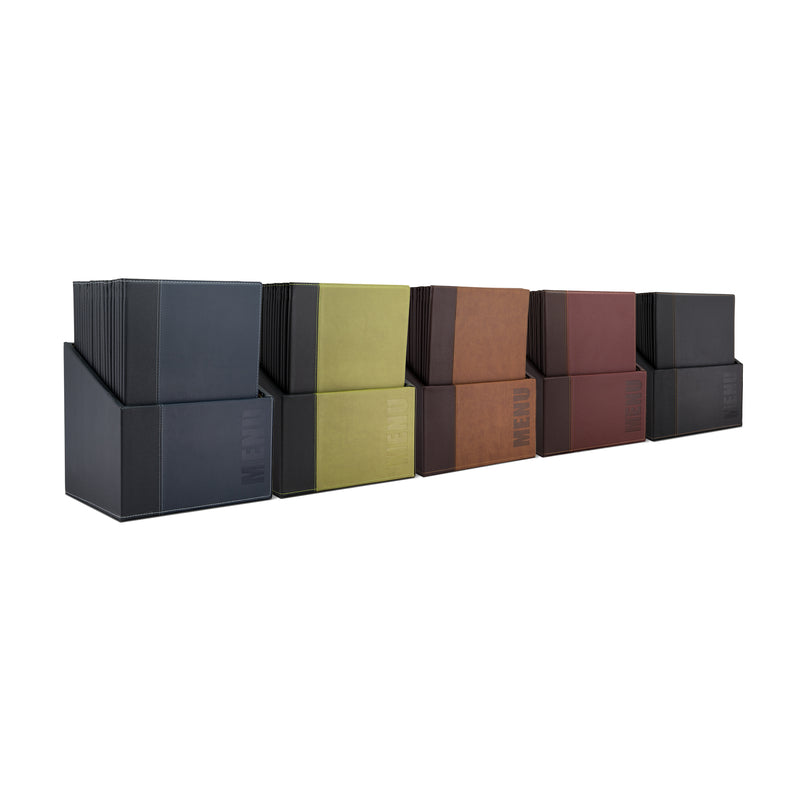 Load image into Gallery viewer, Securit Menu Holders - Boxes Trendy - Wine Red 35,2x27,9x19,7cm - Pack of 2
