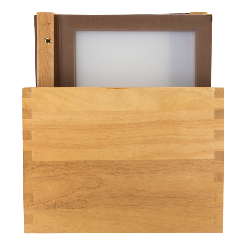 Load image into Gallery viewer, Securit Menu Holders - Boxes Wood - Brown 33,7x30,1x24,6cm - Pack of 2
