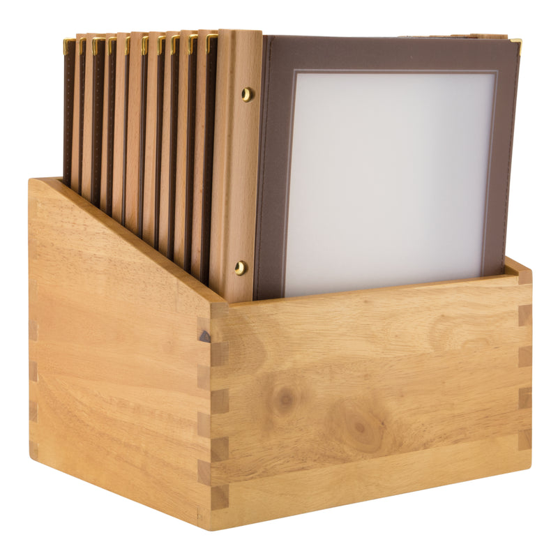 Load image into Gallery viewer, Securit Menu Holders - Boxes Wood - Brown 33,7x30,1x24,6cm - Pack of 2
