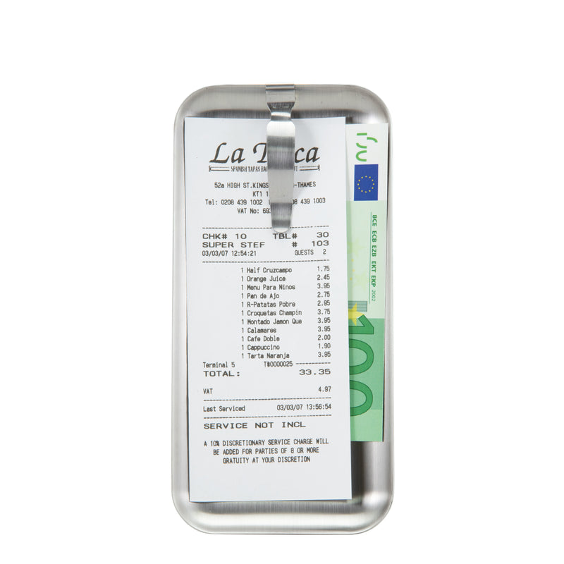Load image into Gallery viewer, Securit Menu Holders - Bill Presenter - Stainless steel 18,5x9,5x1cm - Pack of 10
