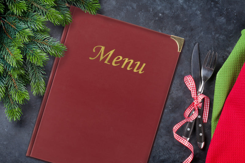 Load image into Gallery viewer, Securit Menu Holders - Basic - Wine Red 31x23,5x0,8cm - Pack of 10 - in use
