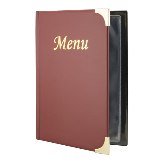 Securit Menu Holders - Basic - Wine Red 23,5x16,5x0,8cm - Pack of 10