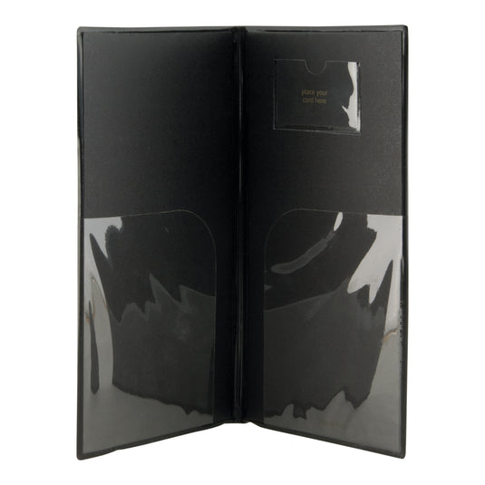 Securit Menu Holders - Basic - Black 23,7x12,5x0,5cm - Pack of 10