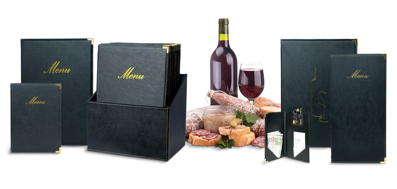 Load image into Gallery viewer, Securit Menu Holders - Boxes Classic - Black 35x28x19,8cm - Pack of 2
