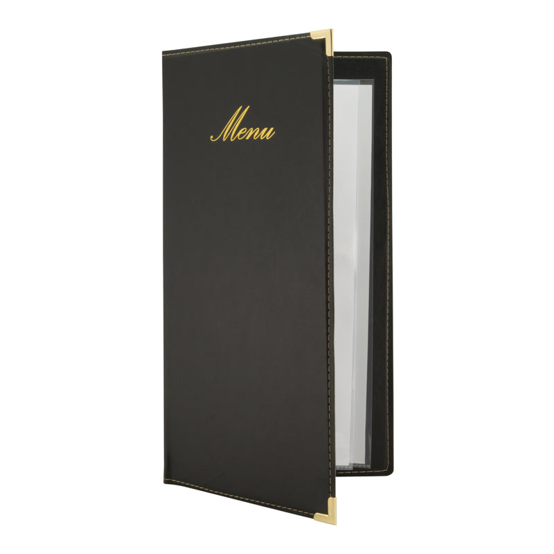 Load image into Gallery viewer, Securit Menu Holders - Classic - Black 35x18,4x1cm - Pack of 10
