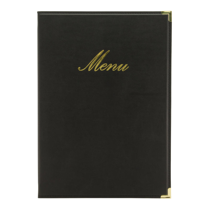 Load image into Gallery viewer, Securit Menu Set - Classic A4 Black - 10 Menu Holders + 20 Extra Pouches
