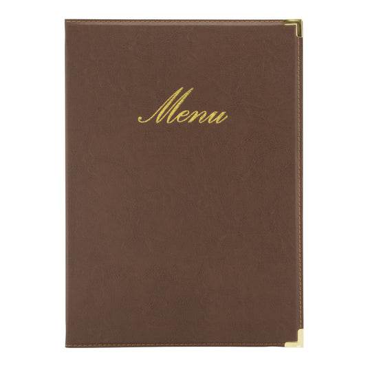Securit Menu Holders - Classic - Brown 34x24x0,5cm - Pack of 10