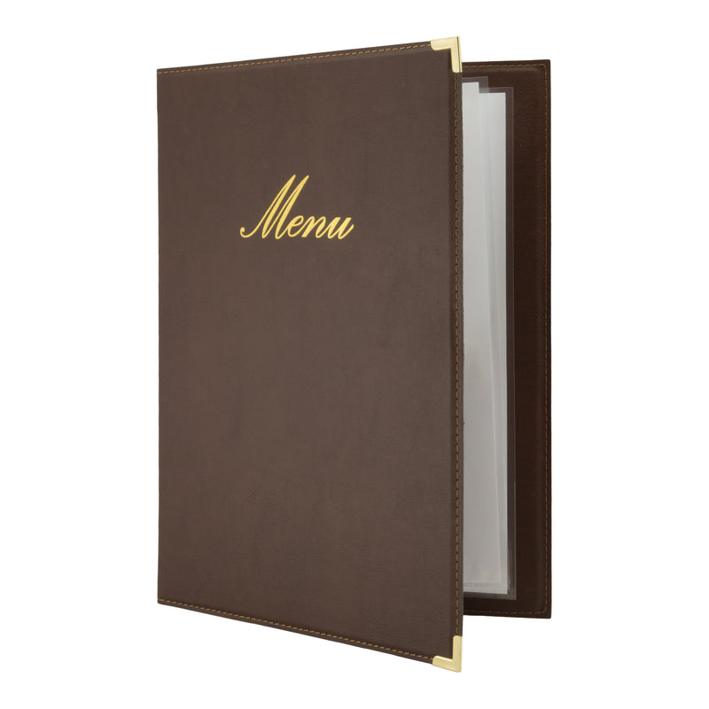 Load image into Gallery viewer, Securit Menu Holders - Classic - Brown 34x24x0,5cm - Pack of 10

