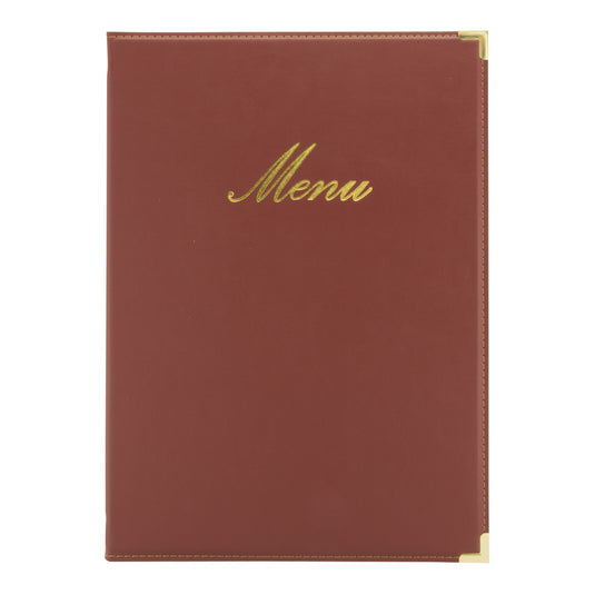 Securit Menu Holders - Classic - Wine Red 34x24x0,5cm - Pack of 10