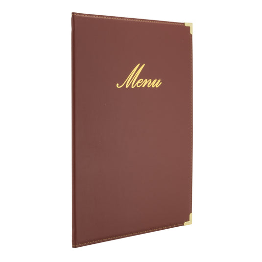Securit Menu Holders - Classic - Wine Red 34x24x0,5cm - Pack of 10