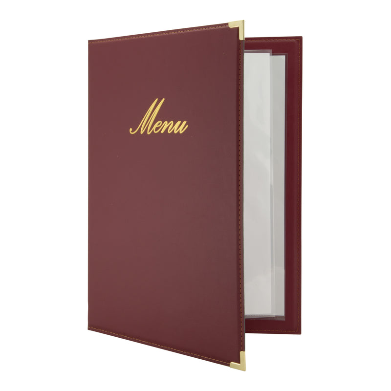 Load image into Gallery viewer, Securit Menu Holders - Classic - Wine Red 34x24x0,5cm - Pack of 10
