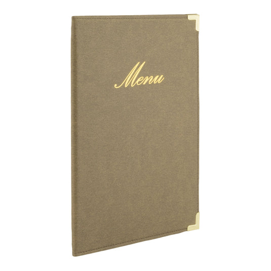 Securit Menu Set - Classic A5 Ivory - 10 Menu Holders + 20 Extra Pouches - in use