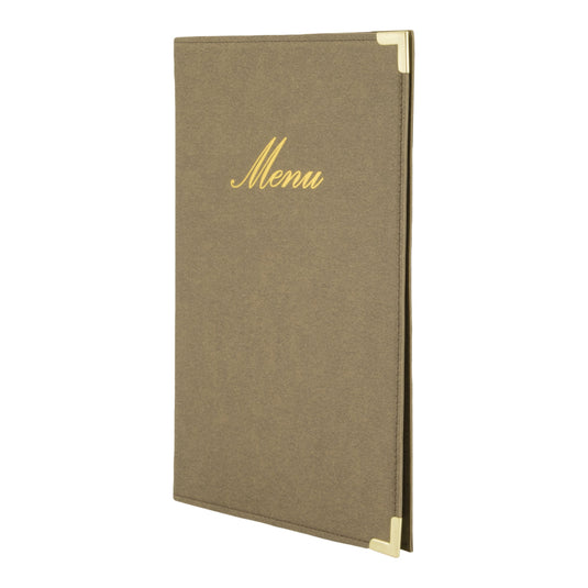 Securit Menu Set - Classic A5 Ivory - 10 Menu Holders + 20 Extra Pouches