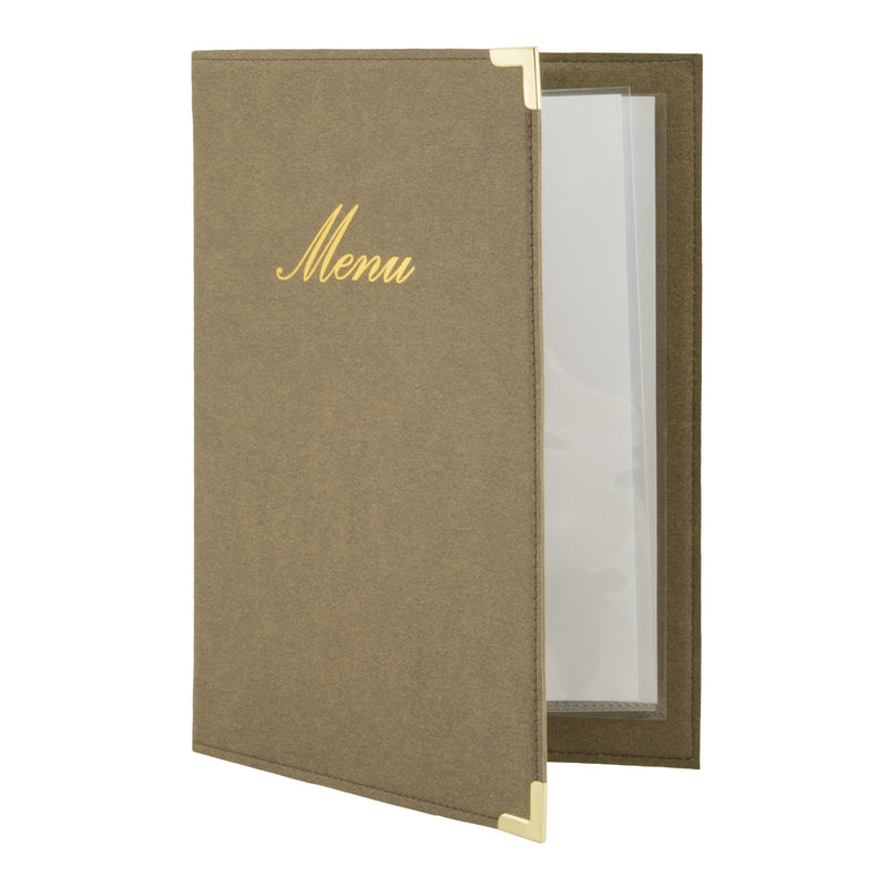 Load image into Gallery viewer, Securit Menu Set - Classic A5 Ivory - 10 Menu Holders + 20 Extra Pouches
