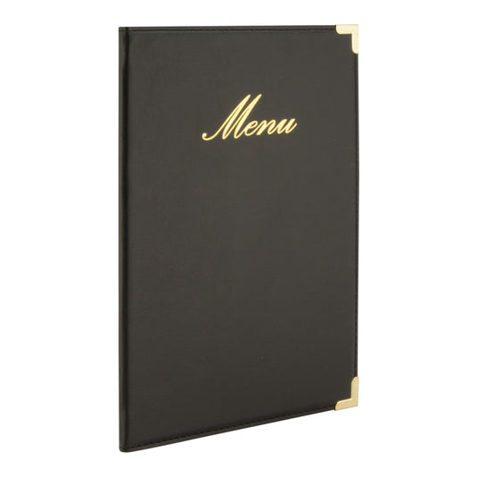 Securit Menu Holders - Classic - Black 25x18x0,5cm - Pack of 10