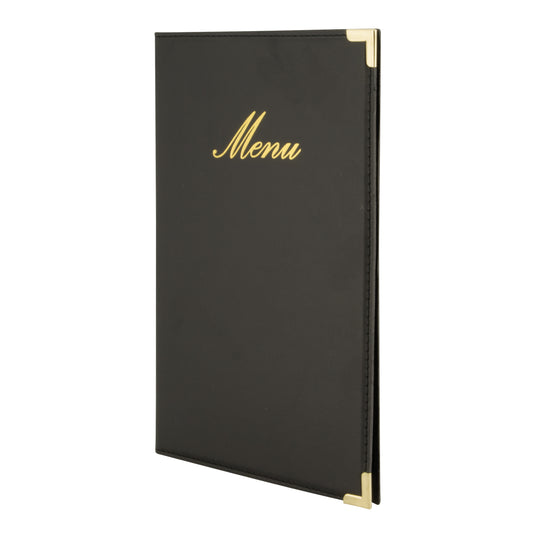 Securit Menu Holders - Classic - Black 25x18x0,5cm - Pack of 10