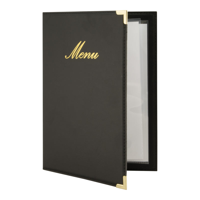 Load image into Gallery viewer, Securit Menu Holders - Classic - Black 25x18x0,5cm - Pack of 10
