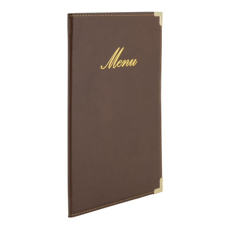 Load image into Gallery viewer, Securit Menu Holders - Classic - Brown 25x18x0,5cm - Pack of 10
